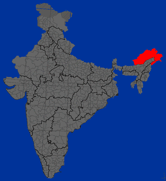 Map of Arunachal Pradesh