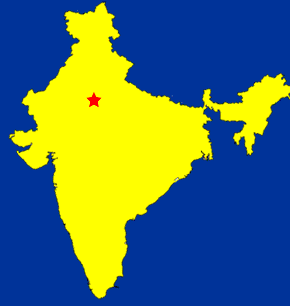 Map of Bharatpur