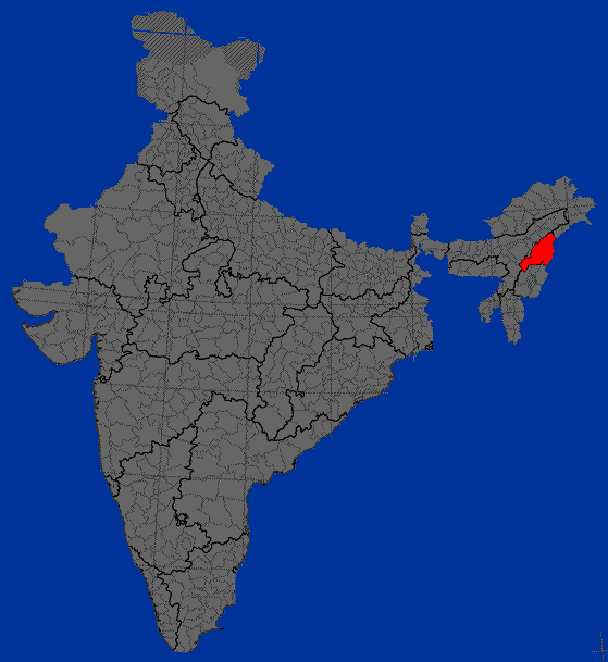 Map of Nagaland