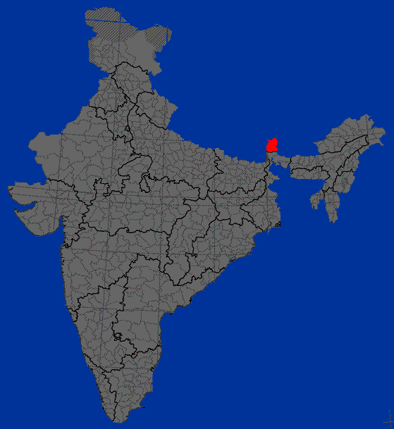 Map of Sikkim