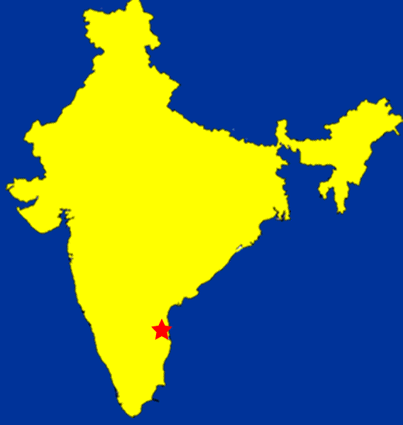 Map of Tirupati