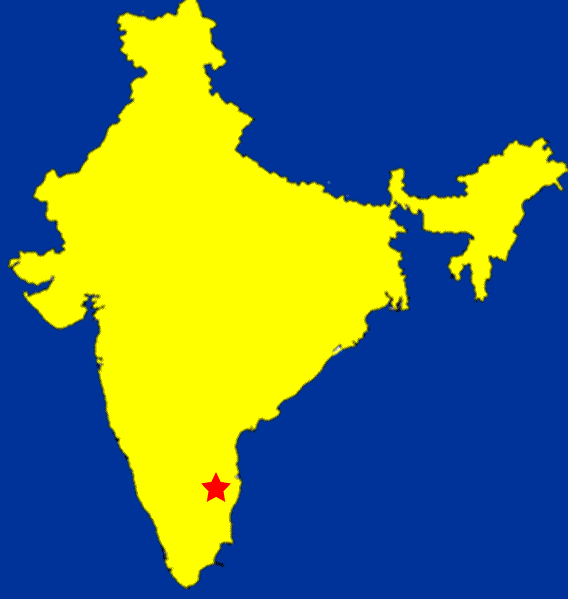 Map of Vellore